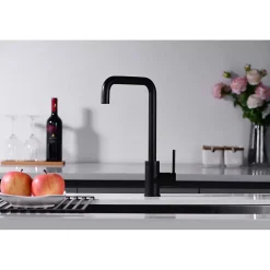 Robinetterie Cuisine mitigeur SQUARE à poser Or brosséChroméNoir matOr brosséOr rose brossé