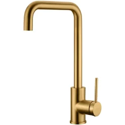 Robinetterie Cuisine mitigeur SQUARE à poser Or brosséChroméNoir matOr brosséOr rose brossé