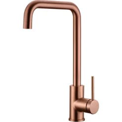 Robinetterie Cuisine mitigeur SQUARE à poser Noir (mat)Or rose brosséChroméNoir matOr brossé