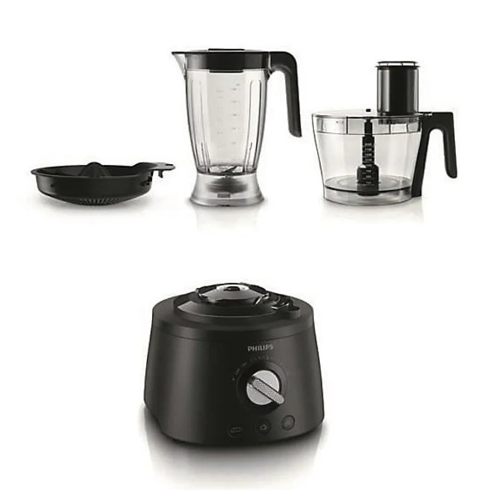 Robot de cuisine PHILIPS HR7776/90, 1 300W, Compact 3-en-1, Bol de 3,4l
