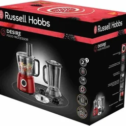 Robot multifonction - RUSSELL HOBBS - 25280-56 - Inox - 500 W - Bol 1,9L - 2 vitesses