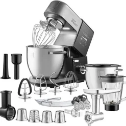 Robot pâtissier multifonction - SENCOR - STM 8970 PAUL 3 - 1800 W - Noir / Acier