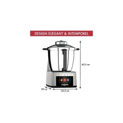 Robot cuiseur - MAGIMIX - Cook Expert XL Connect Platine - 1800 Watt - Bol inox 4,8 L