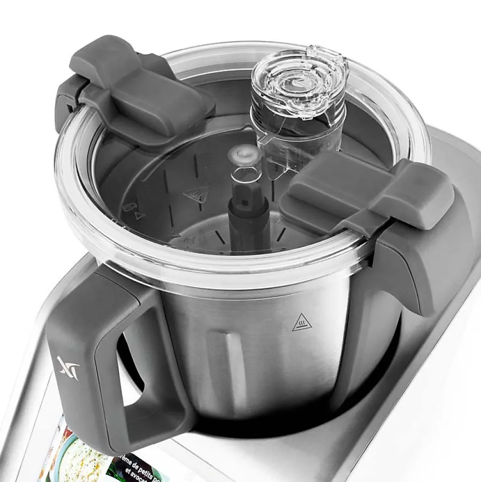 Robot Cuiseur Connecté 800 Recettes Cuisioxtconnect Gris Kitchencook
