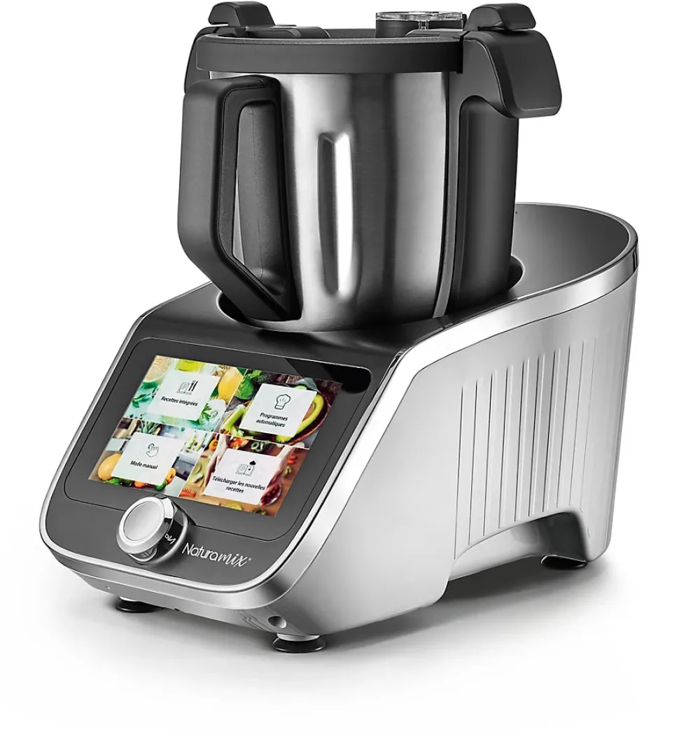 Robot cuiseur multifonctions avec bol xl,balance intégrée et écran tactile +800 recettes Naturamix ROBOT CUISEUR XL