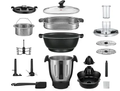 Robot cuiseur multifonctions avec bol xl,balance intégrée et écran tactile +800 recettes Naturamix ROBOT CUISEUR XL