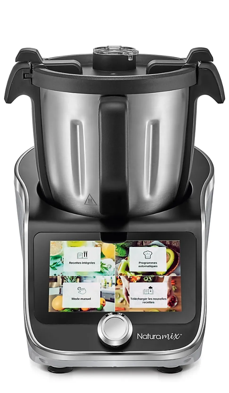 Robot cuiseur multifonctions avec bol xl,balance intégrée et écran tactile +800 recettes Naturamix ROBOT CUISEUR XL