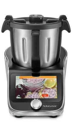 Robot cuiseur multifonctions avec bol xl,balance intégrée et écran tactile +800 recettes Naturamix ROBOT CUISEUR XL