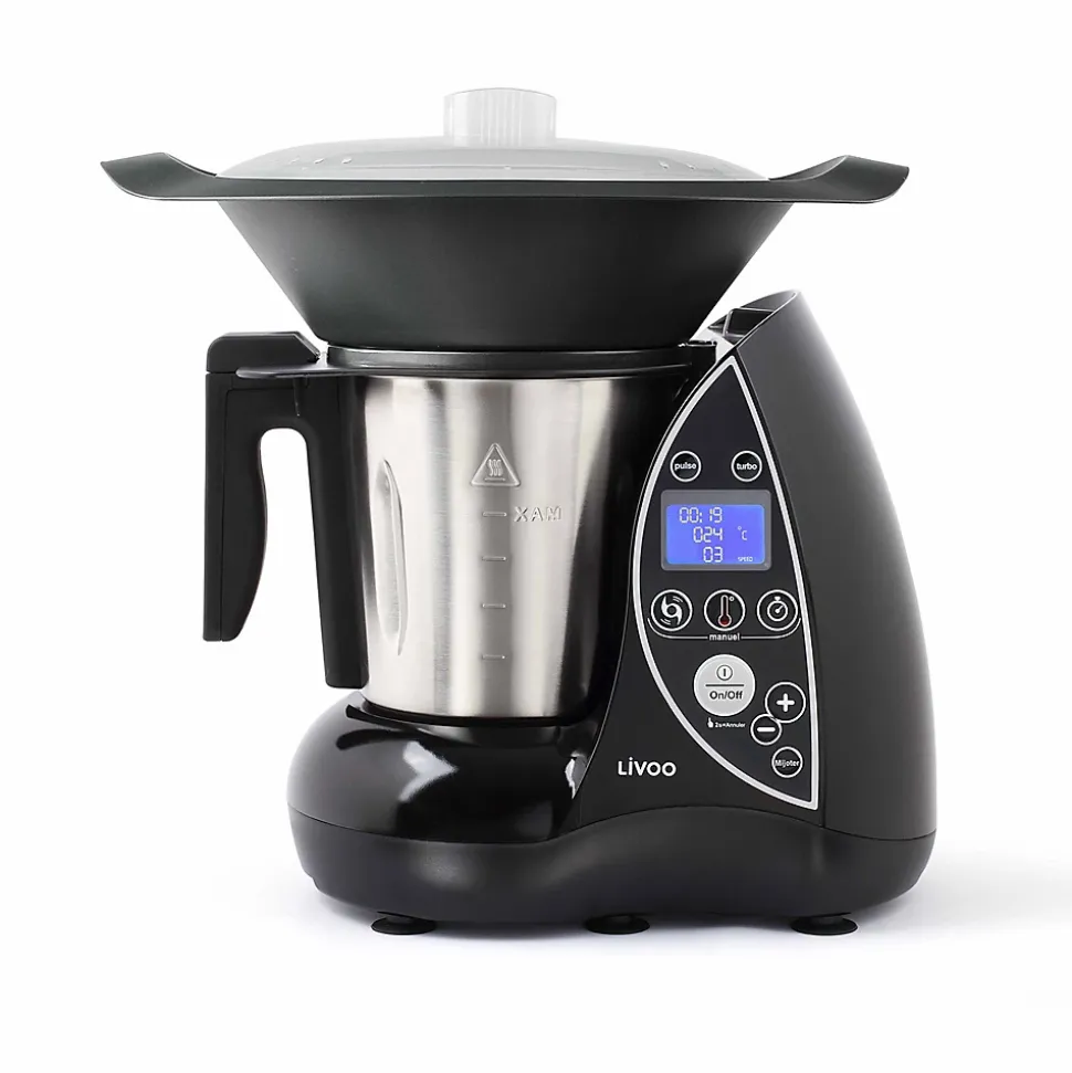 Robot culinaire chauffant 3l 1500w noir Livoo DOP142N