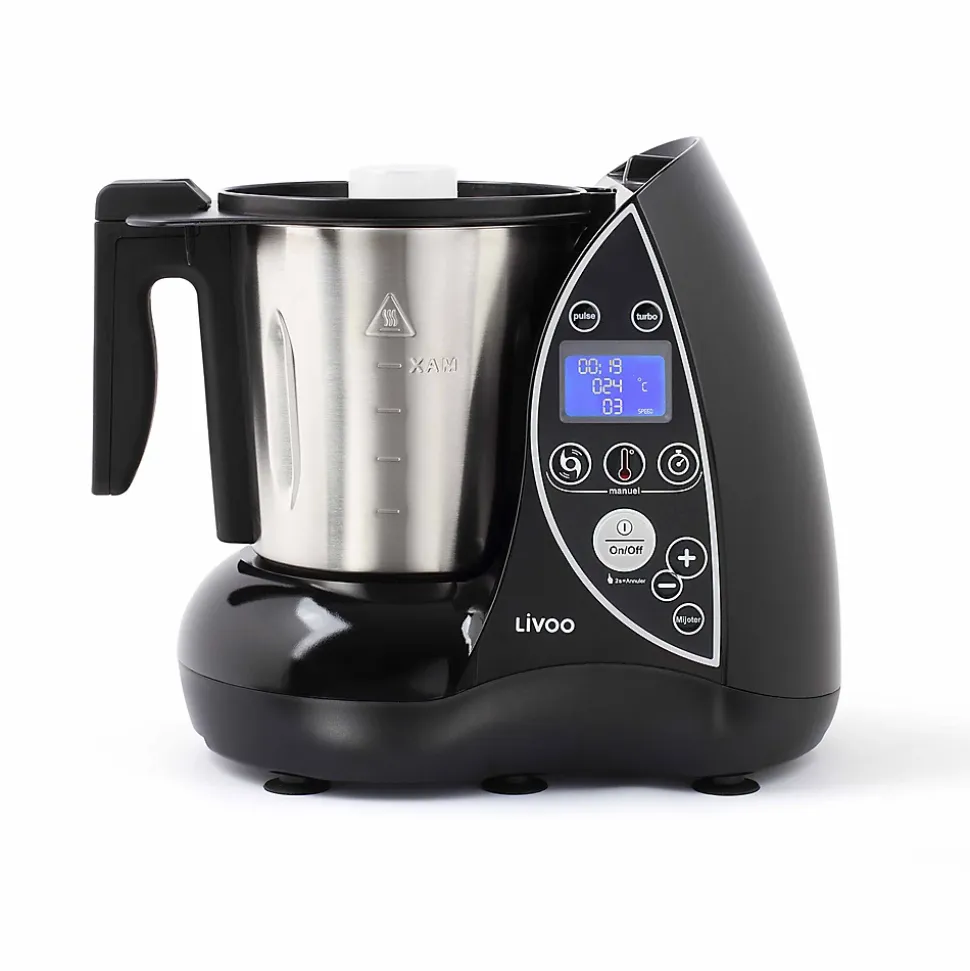 Robot culinaire chauffant 3l 1500w noir Livoo DOP142N