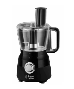 Robot Multifonction - RUSSELL HOBBS - Matte Black 24732-56 - 600 W - Bol 2,5 L - Lames inox - Disque réversible - Noir mat