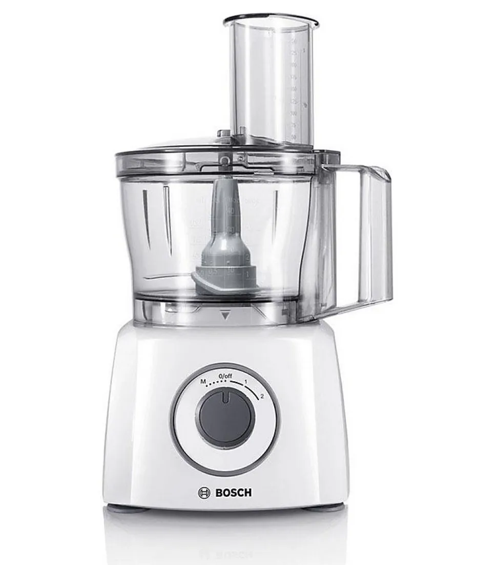 Robot multifonction BOSCH MultiTalent3 - Blanc - 800 W - 2 vitesses et pulse - Bol mélangeur 2,3 L - Bol mixeur 1 L - 2 disques