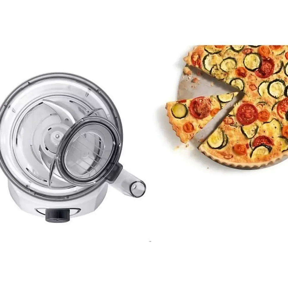 Robot multifonction BOSCH MultiTalent3 - Blanc - 800 W - 2 vitesses et pulse - Bol mélangeur 2,3 L - Bol mixeur 1 L - 2 disques