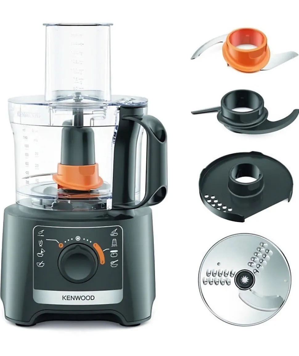 Robot multifonction KENWOOD FDP31.020GY - 2 vitesses + Pulse - 800W - Bol 2,1L + accessoires