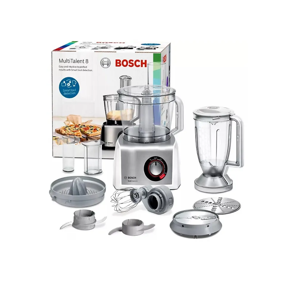 Robot multifonctions 3.9l 1250w blanc Bosch B1EMC812S8 multitalent8