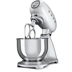 Robot patissier SMEG Gris métal 800W 4.8L 10 vitesses Accessoires inclus