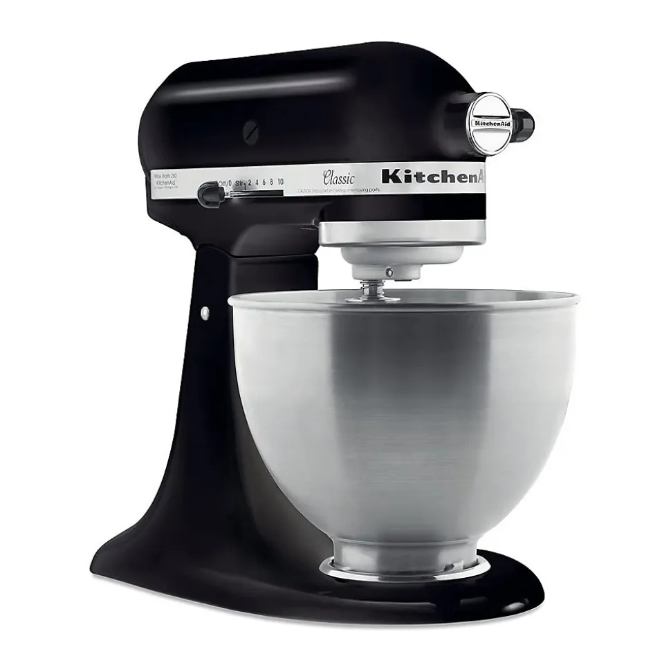 Robot pâtissier KitchenAid Classic Noir 4,3L 10 vitesses Accessoires inclus 5K45SSEOB