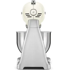 Robot pâtissier multifonctions 4.8l 800w crème Smeg SMF04CREU style des années 50