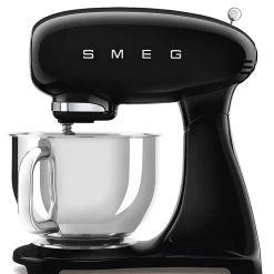 Robot pâtissier multifonctions 4.8l 1000w noir Smeg SMF05BLEU