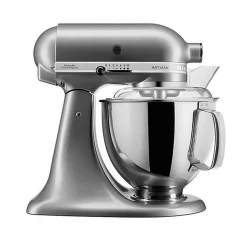 Robot pâtissier multifonction à tête inclinable 4,8l 300w gris argent Kitchenaid 5KSM175PSECU artisan