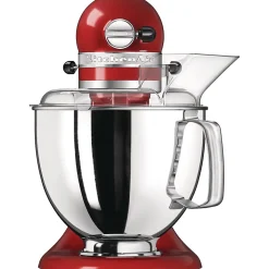 Robot pâtissier multifonction à tête inclinable 4.8l 300w rouge empire Kitchenaid 5KSM175PSEER artisan