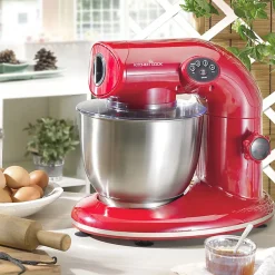 Robot Pétrin Avec Bol Inox 5l Ak80v2 Kitchencook Rouge