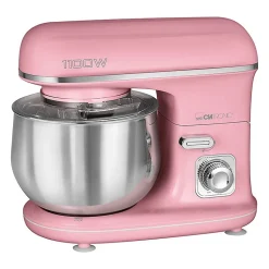 Robot pétrin multifonction 5L 1100W rétro Clatronic KM 3711 Rose