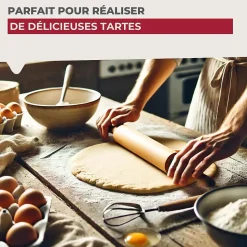 Rouleau à pâtisserie en bois 25 cm Fackelmann Wood Edition