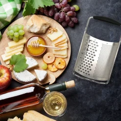 Râpe à fromage inox 2 en 1 22 cm Fackelmann