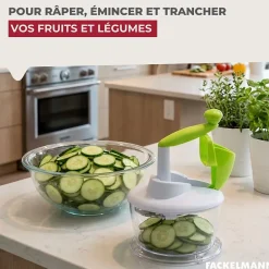 Râpe à légumes 5 grilles inox 19 cm Fackelmann