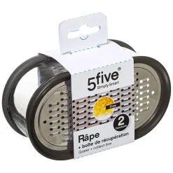 Râpe inox avec boîte de récupération - 5Five