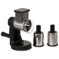 Râpe manivelle 3 lames Silver Pro noire - Noir- 5five