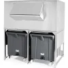 Réserve-Bac à Glaçons Inox 300kg avec chariots de manutention - BREMA - DRB500/G1000