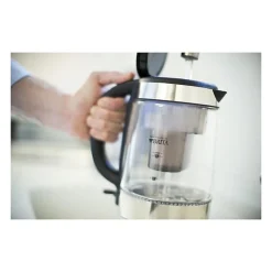 RUSSELL HOBBS 20760-57 Bouilloire en Verre Filtrante 1L Clarity, Cartouche Filtre a Eau Brita Inclus