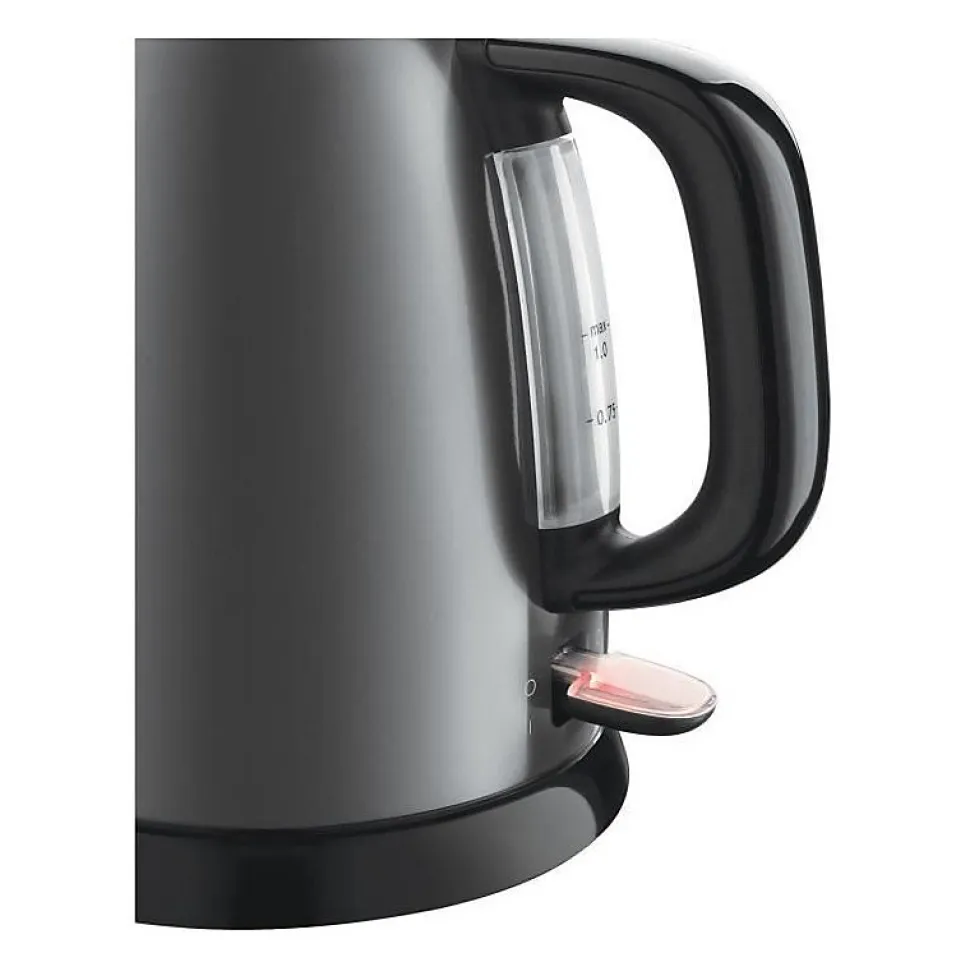 RUSSELL HOBBS 24993-70 Bouilloire Compacte Colours Plus Capacité 1 L Filtre Anti-Calcaire Amovible Lavable - Gris
