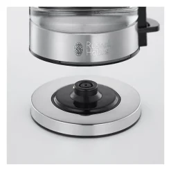 RUSSELL HOBBS 24191-70 Bouilloire 0,8L en Verre Compact Home Design Premium, Ebullition Rapide, Filtre Anti-Calcaire Amovible