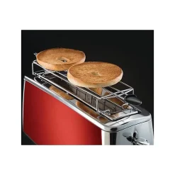 RUSSELL HOBBS 23250-56 Toaster Grille-Pain Luna Spécial Baguette Cuisson Rapide Chauffe Viennoiserie - Rouge