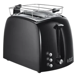 RUSSELL HOBBS 22601-56 Toaster Grille-Pain Texture Fentes Larges - Noir