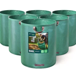 Sac de jardin 500L Lot de 6 sacs Extra Large VOUNOT