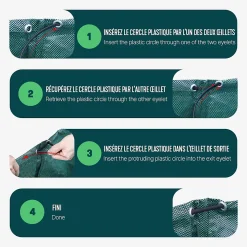 Sac de jardin 272L Lot de 6 sacs XXL VOUNOT