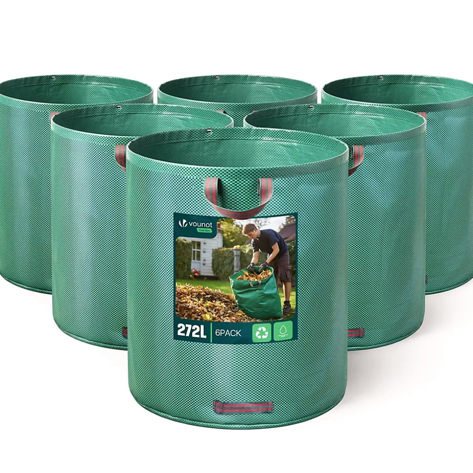 Sac de jardin 272L Lot de 6 sacs XXL VOUNOT