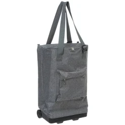 Sac de shopping avec 2 roulettes Gris - 5Five
