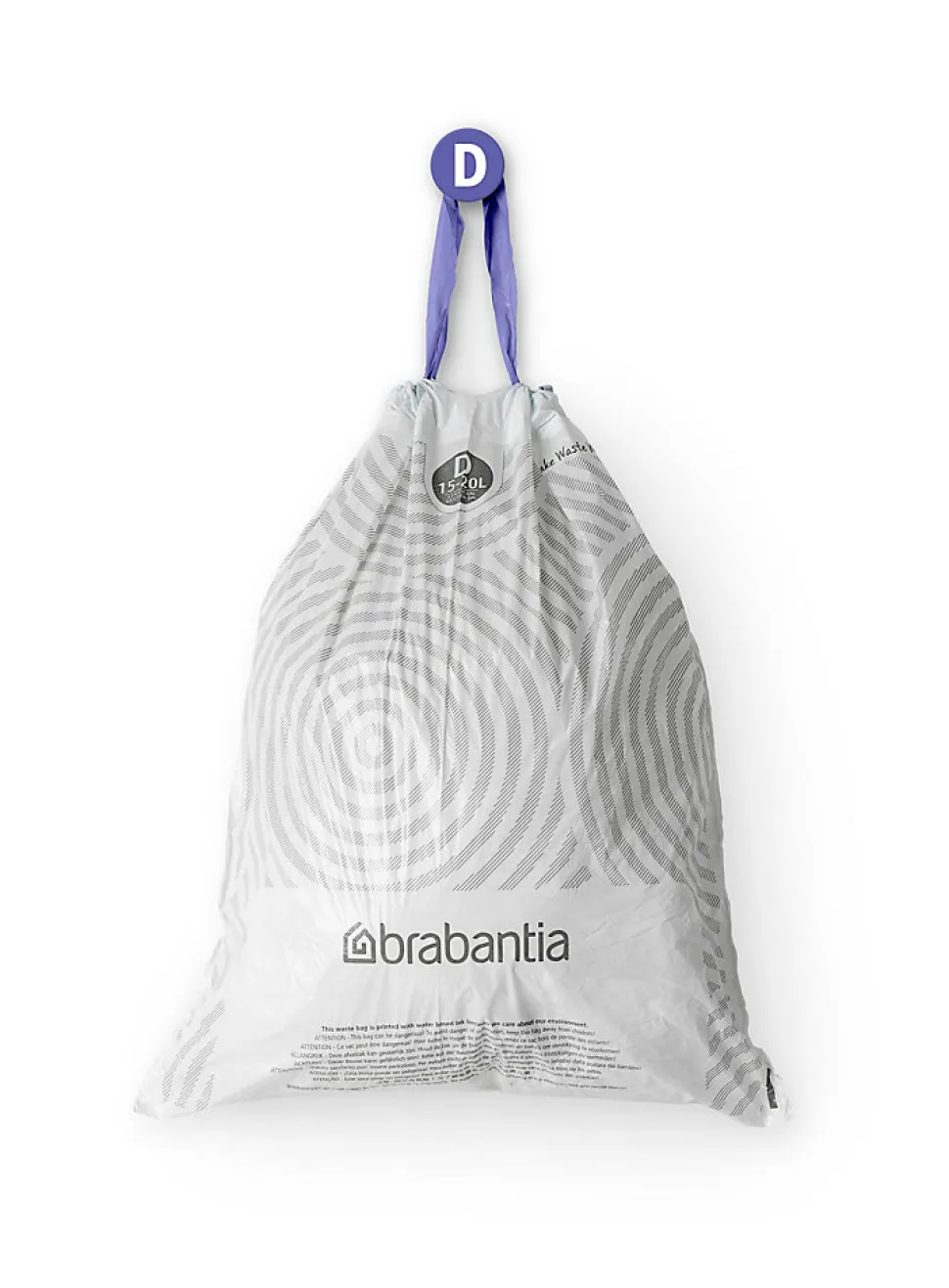 Sac-poubelle Brabantia PerfectFit blanc 20 L