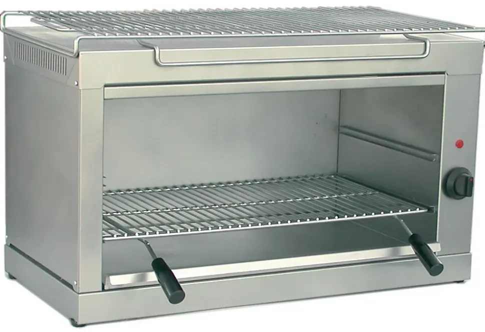 Salamandre électrique fermée - Grille 600 x 300 mm - 2 niveaux - Nosem