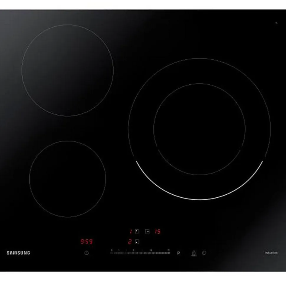 SAMSUNG Table de cuisson induction 60cm 3 foyers - NZ63R3727BK