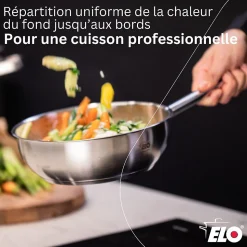 Sauteuse 16 cm en acier inoxydable 18/8 Elo Profi Cuisine