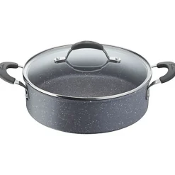 Sauteuse anti-adhésive 26cm + couvercle Lagostina 012163031826 tempra minéral