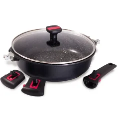 Sauteuse avec couvercle granit Pro céramique 28 cm