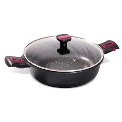 Sauteuse avec couvercle granit Pro céramique 28 cm