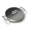 Sauteuse crème mat 28cm + couvercle Smeg DPF2812CRM
